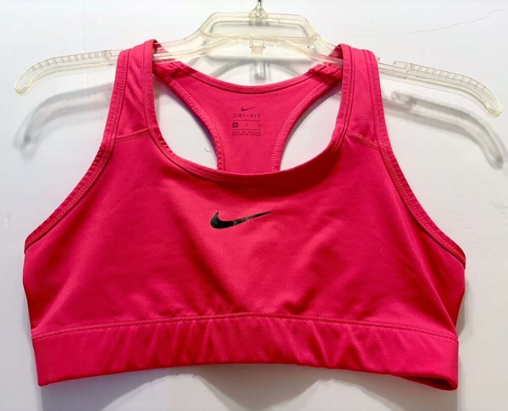 Nike Dri-FIT Racerback Sports Bra Size M Pink